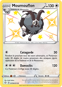 Carte Pokémon Moumouflon SV104/SV122 de la série Destinées Radieuses en vente au meilleur prix