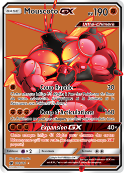 Carte Pokémon Mouscoto GX 104/111 de la série Invasion Carmin en vente au meilleur prix