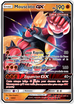 Carte Pokémon Promo Mouscoto GX SM69 de la série Promos Soleil et Lune