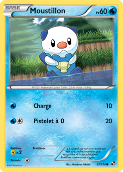 Carte Pokémon Moustillon 27/114 de la série Noir & Blanc en vente au meilleur prix
