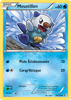 Carte Pokémon Commune Moustillon 39/149 de la série Frantières Franchies