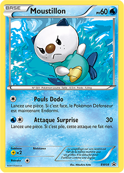 Carte Pokémon Moustillon BW08 de la série Promos Noir & Blanc en vente au meilleur prix