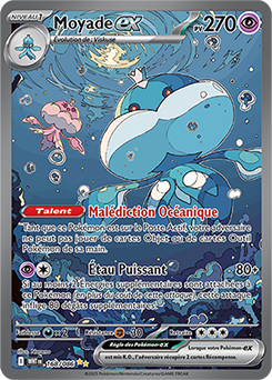 Carte Pokémon Illustration spéciale rare Moyade ex 168/86 de la série Flamme Blanche