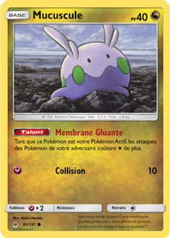 Carte Pokémon Mucuscule 91/131 de la série Lumière Interdite en vente au meilleur prix