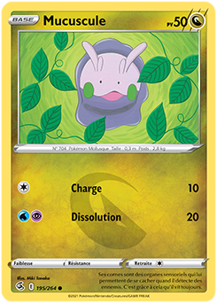 Carte Pokémon Mucuscule 195/264 de la série Poing de Fusion en vente au meilleur prix