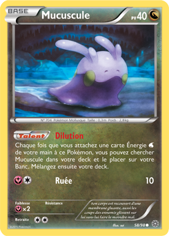 Carte Pokémon Mucuscule 58/98 de la série Origines Antiques en vente au meilleur prix