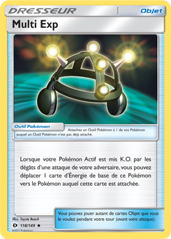 Carte Pokémon Multi Exp 118/149 de la série Soleil & Lune en vente au meilleur prix