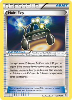 Carte Pokémon Peu commune Multi Exp 128/160 de la série Primo Choc