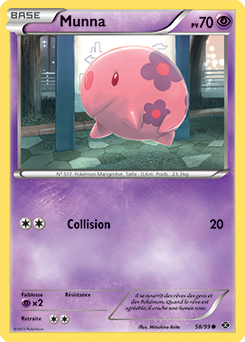 Carte Pokémon Munna 58/99 de la série Destinées Futures en vente au meilleur prix