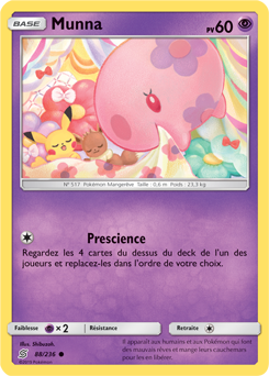Carte Pokémon Munna 88/236 de la série Harmonie des Esprits en vente au meilleur prix