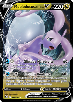 Carte Pokémon Muplodocus de Hisui V 135/196 de la série Origine Perdue en vente au meilleur prix