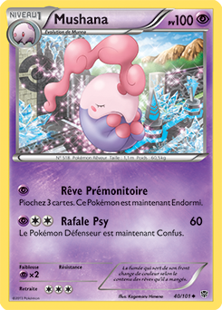 Carte Pokémon Mushana 40/101 de la série Explosion Plasma en vente au meilleur prix