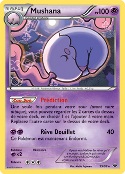 Carte Pokémon Mushana 59/99 de la série Destinées Futures en vente au meilleur prix