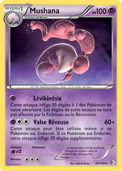 Carte Pokémon Mushana 69/149 de la série Frantières Franchies en vente au meilleur prix