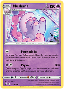 Carte Pokémon Mushana 122/264 de la série Poing de Fusion en vente au meilleur prix