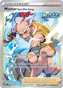 Carte Pokémon Mustar Style Mille Poings 162/163 de la série Styles de Combat en vente au meilleur prix