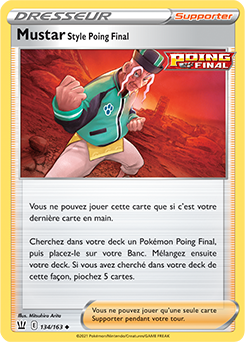 Carte Pokémon Mustar Style Poing Final 134/163 de la série Styles de Combat en vente au meilleur prix