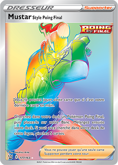 Carte Pokémon Mustar Style Poing Final 177/163 de la série Styles de Combat en vente au meilleur prix