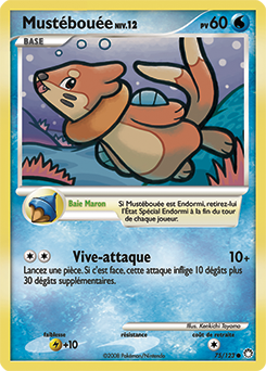 Carte Pokémon Commune Mustébouée 75/123 de la série Trésors Mystérieux