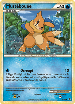Carte Pokémon Commune Mustébouée 45/95 de la série Déchaînement