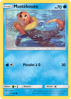 Carte Pokémon Commune Mustébouée 35/156 de la série Ultra Prisme