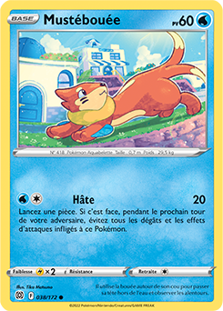 Carte Pokémon Mustébouée 038/172 de la série Stars Étincelantes en vente au meilleur prix