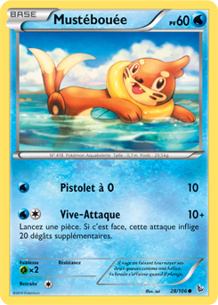 Carte Pokémon Mustébouée 28/106 de la série Étincelle en vente au meilleur prix