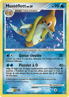 Carte Pokémon Mustéflott 26/130 de la série Diamant & Perle en vente au meilleur prix