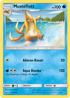 Carte Pokémon Peu commune Mustéflott 23/73 de la série Légendes Brillantes