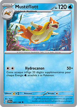 Carte Pokémon Mustéflott 047/198 de la série Écarlate et Violet en vente au meilleur prix