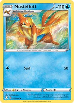 Carte Pokémon Mustéflott 023/072 de la série Destinées Radieuses en vente au meilleur prix
