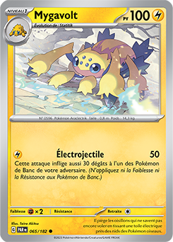 Carte Pokémon Communes Mygavolt 65/182 de la série Faille Paradoxe