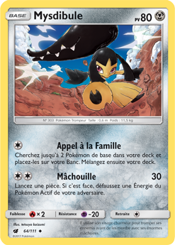 Carte Pokémon Mysdibule 64/111 de la série Invasion Carmin en vente au meilleur prix