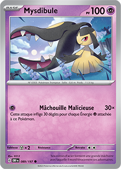 Carte Pokémon Mysdibule 89/197 de la série Flammes Obsidiennes en vente au meilleur prix