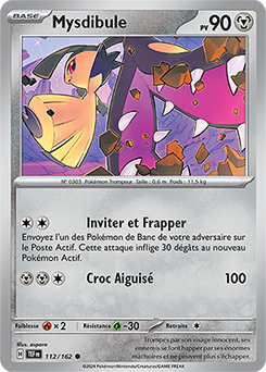 Carte Pokémon Mysdibule 112/162 de la série Forces Temporelles en vente au meilleur prix