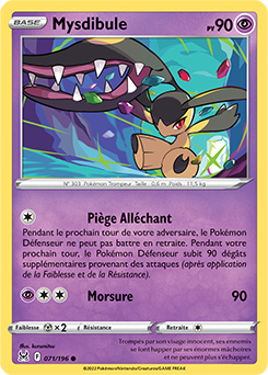 Carte Pokémon Mysdibule 071/196 de la série Origine Perdue en vente au meilleur prix