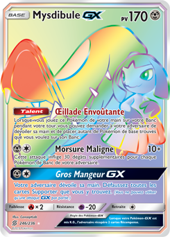 Carte Pokémon Mysdibule GX 246/236 de la série Harmonie des Esprits en vente au meilleur prix