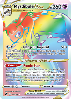 Carte Pokémon Mysdibule VSTAR 200/195 de la série Tempête Argentée en vente au meilleur prix