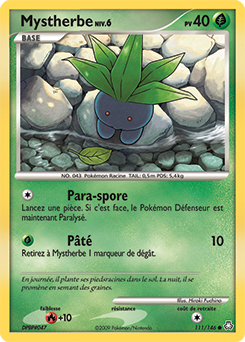 Carte Pokémon Mystherbe 111/146 de la série Eveil des Légendes en vente au meilleur prix