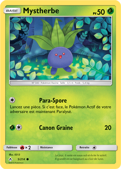 Carte Pokémon Mystherbe 5/214 de la série Alliance Infallible en vente au meilleur prix