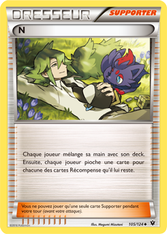 Carte Pokémon N 105/124 de la série Impact des Destins en vente au meilleur prix