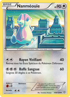 Carte Pokémon Peu commune Nanméouïe 108/124 de la série Dragons Éxaltés