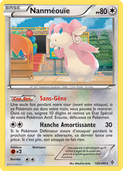 Carte Pokémon Rare Nanméouïe 126/149 de la série Frantières Franchies