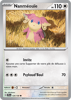 Carte Pokémon Communes Nanméouïe 124/159 de la série Aventures Ensemble
