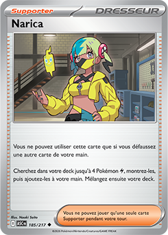 Carte Pokémon Peu commune Narica 185/217 de la série Héros Transcendants