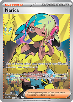 Carte Pokémon Ultra rare Narica 257/217 de la série Héros Transcendants