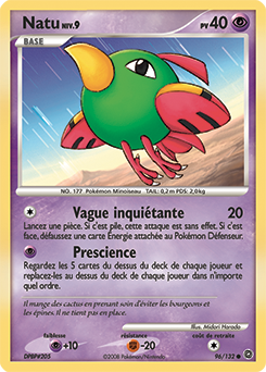 Carte Pokémon Commune Natu 96/132 de la série Merveilles Secrètes