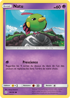 Carte Pokémon Natu 78/236 de la série Éclipse Cosmique en vente au meilleur prix