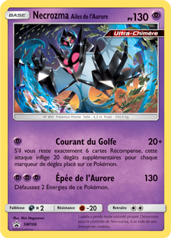 Carte Pokémon Promo Necrozma Ailes de l'Aurore SM106 de la série Promos Soleil et Lune