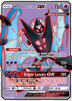 Carte Pokémon Pokémon Full Art Necrozma Ailes de l'Aurore GX 143/156 de la série Ultra Prisme